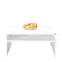 Hanah Home Mesa de Centro Blanco Diamante